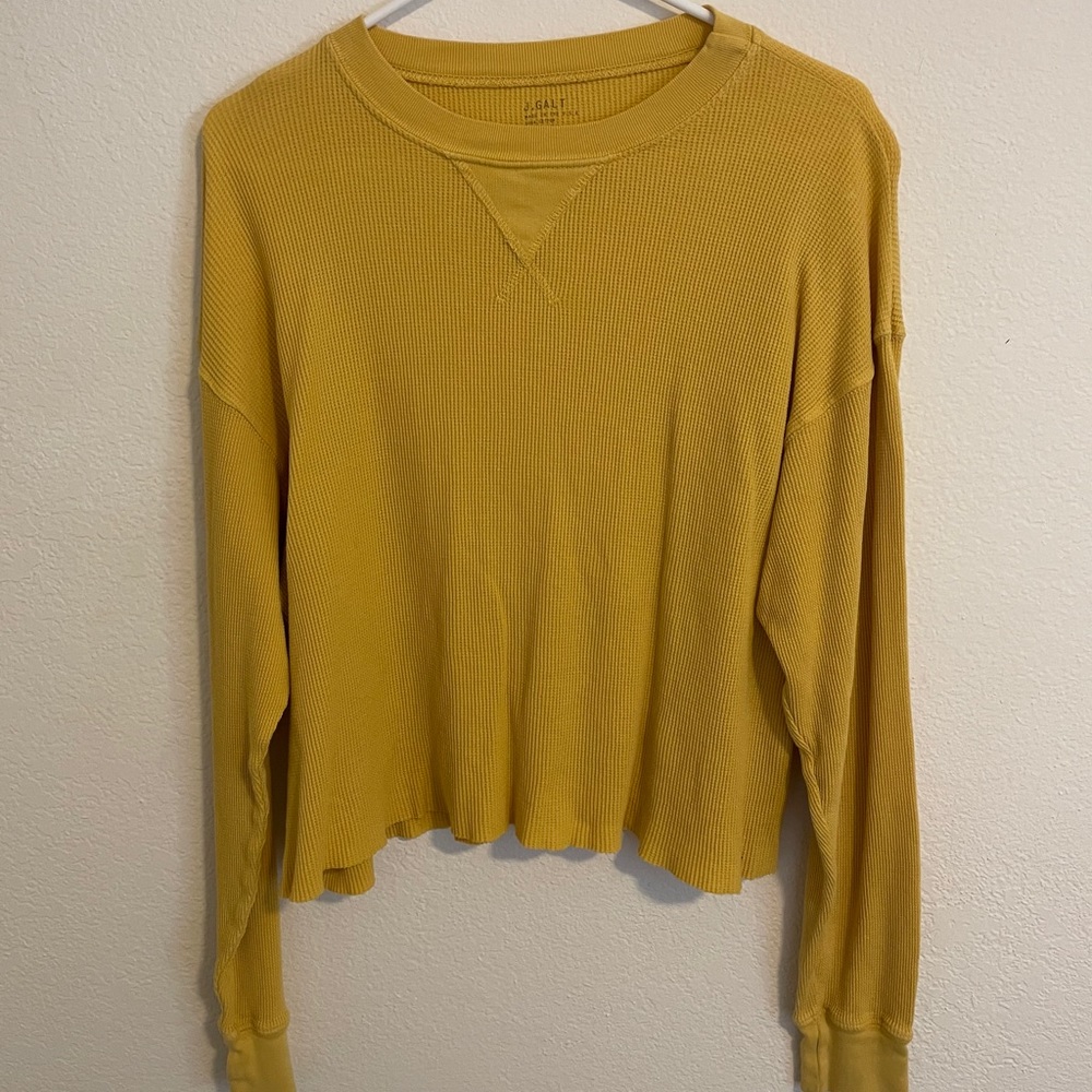 Brandy Melville waffle long sleeve top